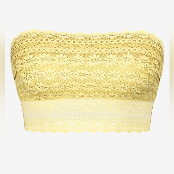 Victoria's Secret Lace Lightly Lined Bandeau Bra Top. - Picture 3 of 11